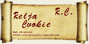 Relja Čvokić vizit kartica